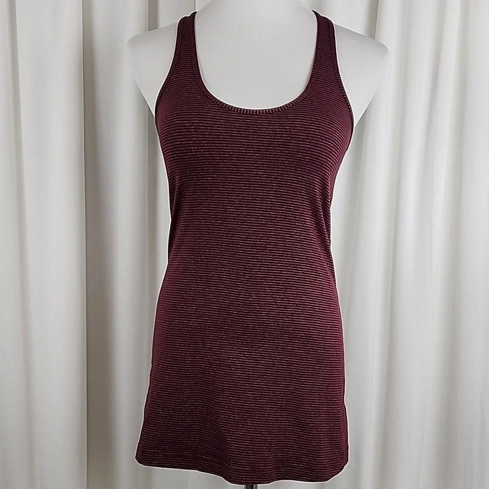 Lululemon Cool Racerback Tank Top Maroon - Picture 1 of 11